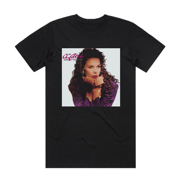 C C Catch Hear What I Say Album Cover T-Shirt Black