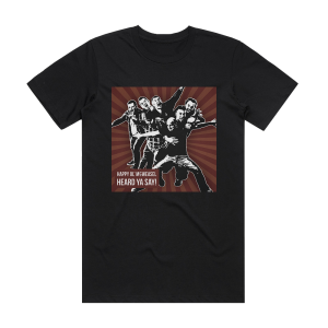 Happy Ol McWeasel Heard Ya Say Album Cover T-Shirt Black