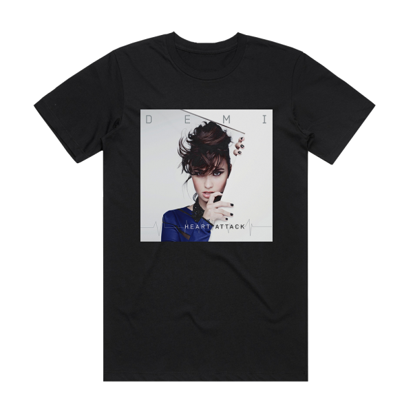 Demi Lovato Heart Attack 1 Album Cover T-Shirt Black