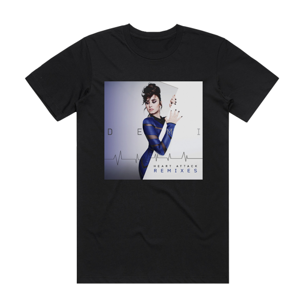 Demi Lovato Heart Attack 2 Album Cover T-Shirt Black