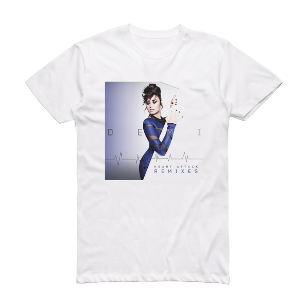 Demi Lovato Heart Attack 2 Album Cover T-Shirt White