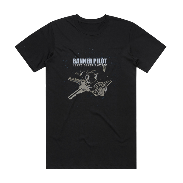 Banner Pilot Heart Beats Pacific Album Cover T-Shirt Black