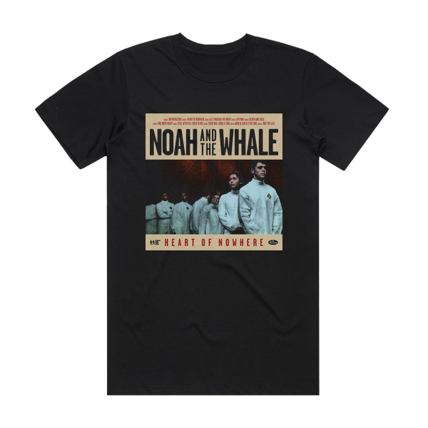 Noah and the Whale Heart Of Nowhere Album Cover T-Shirt Black