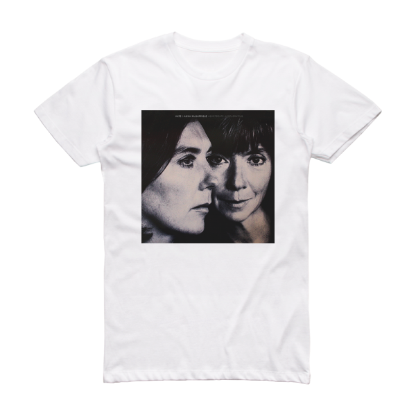 Kate and Anna McGarrigle Heartbeats Accelerating Album Cover T-Shirt White