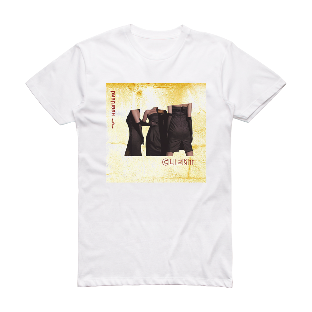 Client Heartland Album Cover T-Shirt White – ALBUM COVER T-SHIRTS