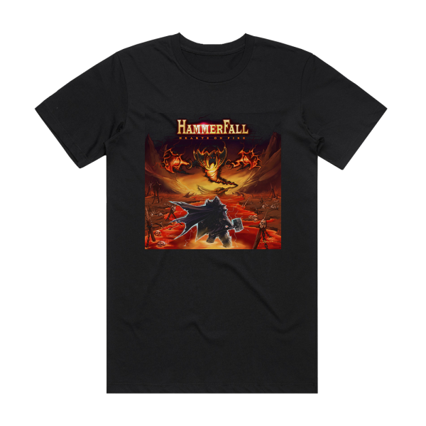 HammerFall Hearts On Fire Album Cover T-Shirt Black