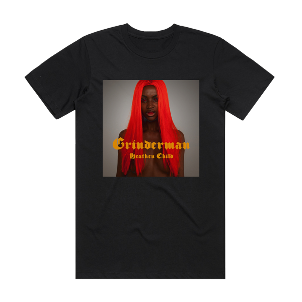 Grinderman Heathen Child Album Cover T-Shirt Black