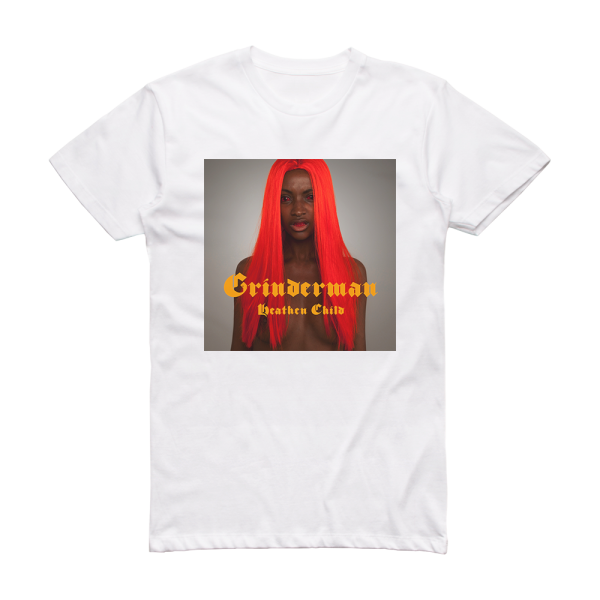 Grinderman Heathen Child Album Cover T-Shirt White