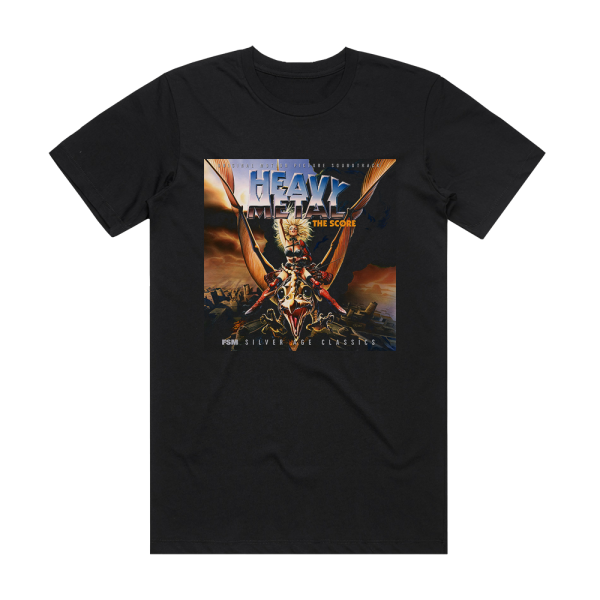 Elmer Bernstein Heavy Metal The Score Album Cover T-Shirt Black