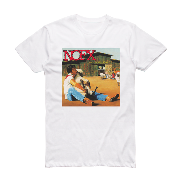 NOFX Heavy Petting Zoo Album Cover T-Shirt White