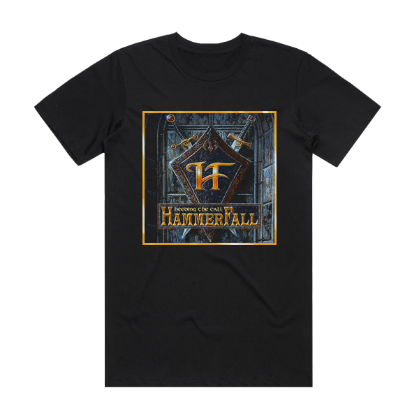 HammerFall Heeding The Call Album Cover T-Shirt Black