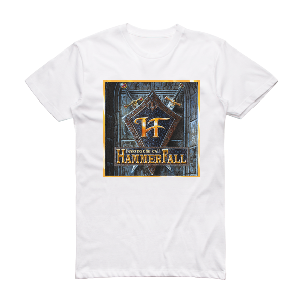 HammerFall Heeding The Call Album Cover T-Shirt White