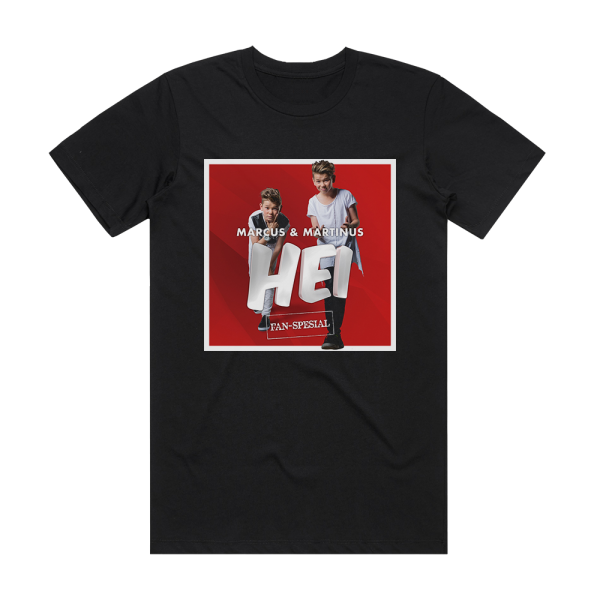 Marcus and Martinus Hei 2 Album Cover T-Shirt Black