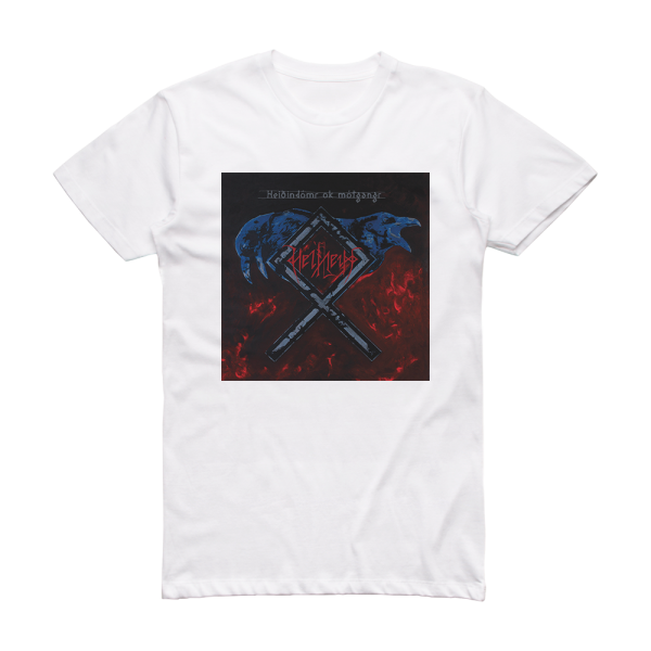 Helheim Heiindmr Ok Mtgangr Album Cover T-Shirt White