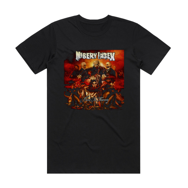 Misery Index Heirs To Thievery Album Cover T-Shirt Black