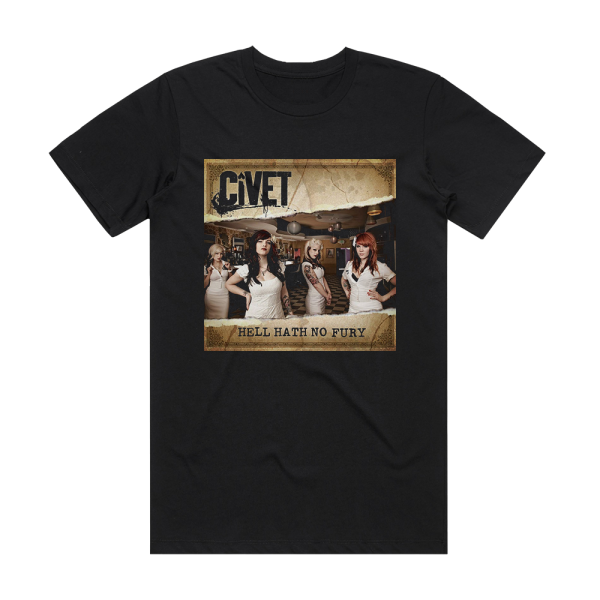 Civet Hell Hath No Fury Album Cover T-Shirt Black