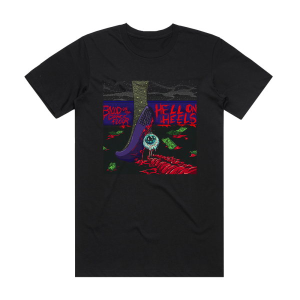 New Years Day Hell On Heels Album Cover T-Shirt Black