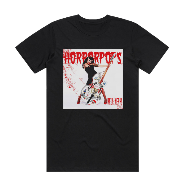 HorrorPops Hell Yeah Album Cover T-Shirt Black