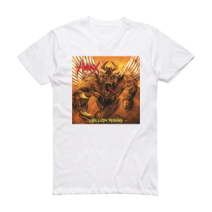 Hirax Hellion Rising Album Cover T-Shirt White
