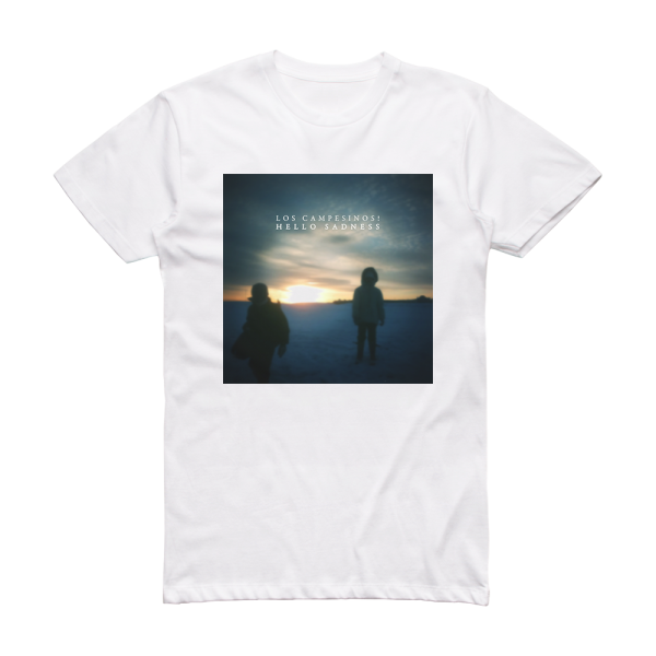 Los Campesinos Hello Sadness Album Cover T-Shirt White – ALBUM COVER T ...