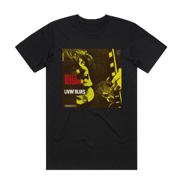 Livin Blues Hells Session Album Cover T-Shirt Black
