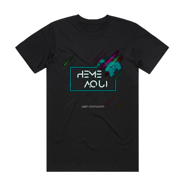 Andy Comparato Heme Aqu Album Cover T-Shirt Black