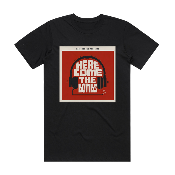 Gaz Coombes Here Come The Bombs Album Cover T-Shirt Black