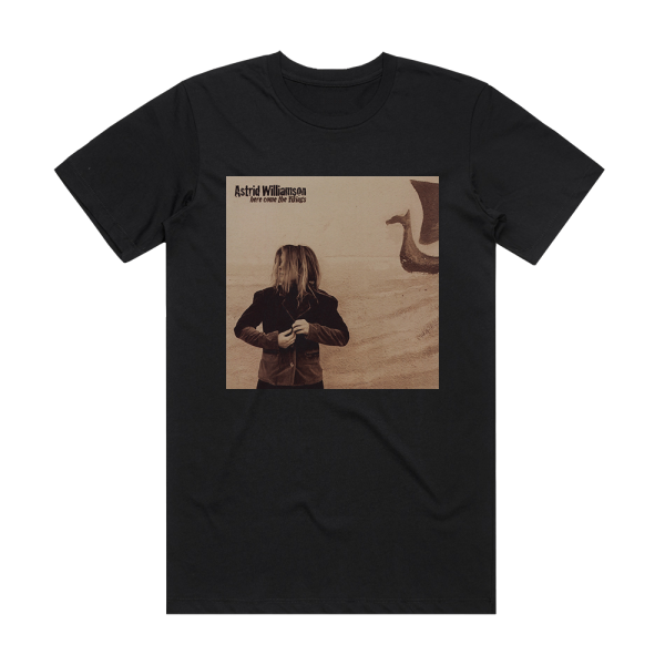 Astrid Williamson Here Come The Vikings Album Cover T-Shirt Black