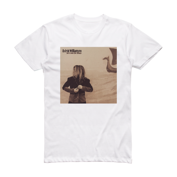 Astrid Williamson Here Come The Vikings Album Cover T-Shirt White