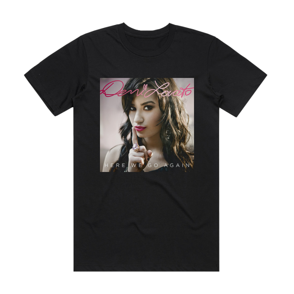 Demi Lovato Here We Go Again Album Cover T-Shirt Black