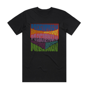 Megafaun Heretofore Album Cover T-Shirt Black