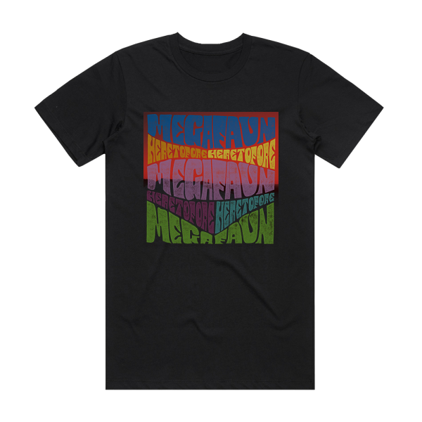 Megafaun Heretofore Album Cover T-Shirt Black