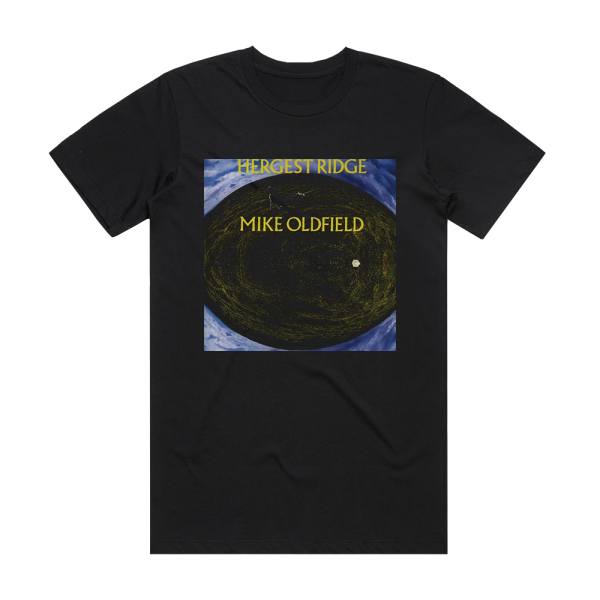 Mike Oldfield Hergest Ridge 1 Album Cover T-Shirt Black