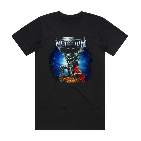 Metalium Hero Nation Chapter Three Album Cover T-Shirt Black