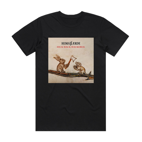 Heimatærde Hick Hack Hackebeil Album Cover T-Shirt Black