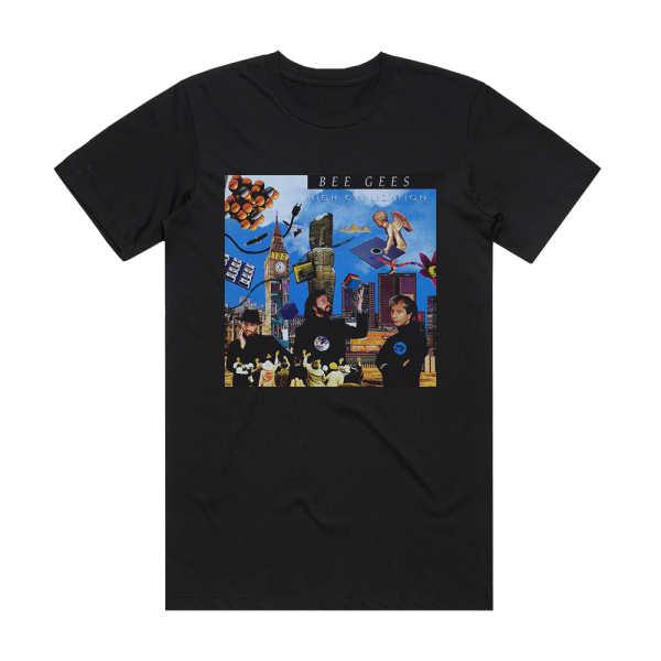 Bee Gees High Civilization Album Cover T-Shirt Black