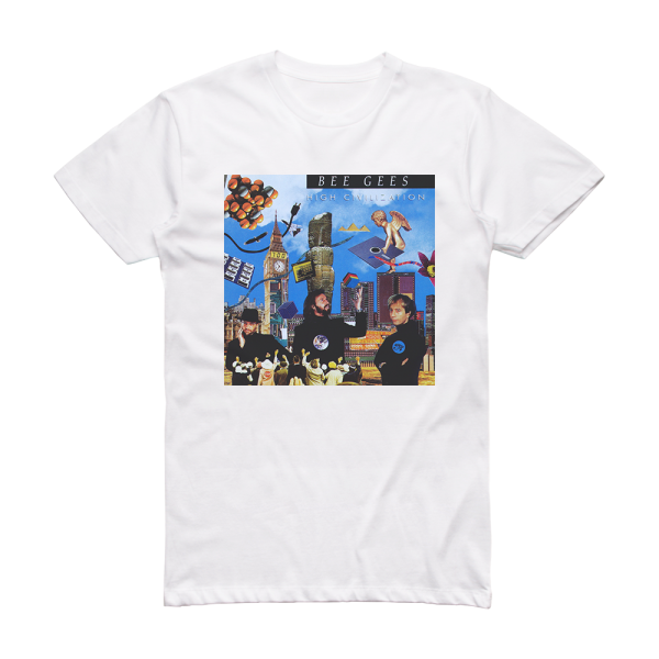 Bee Gees High Civilization Album Cover T-Shirt White