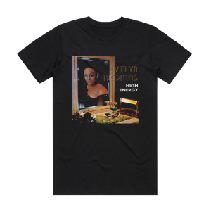 Evelyn Thomas High Energy Album Cover T-Shirt Black