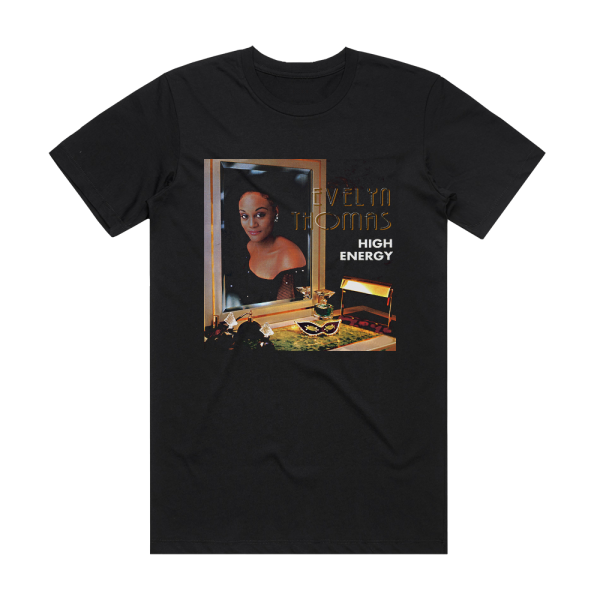 Evelyn Thomas High Energy Album Cover T-Shirt Black