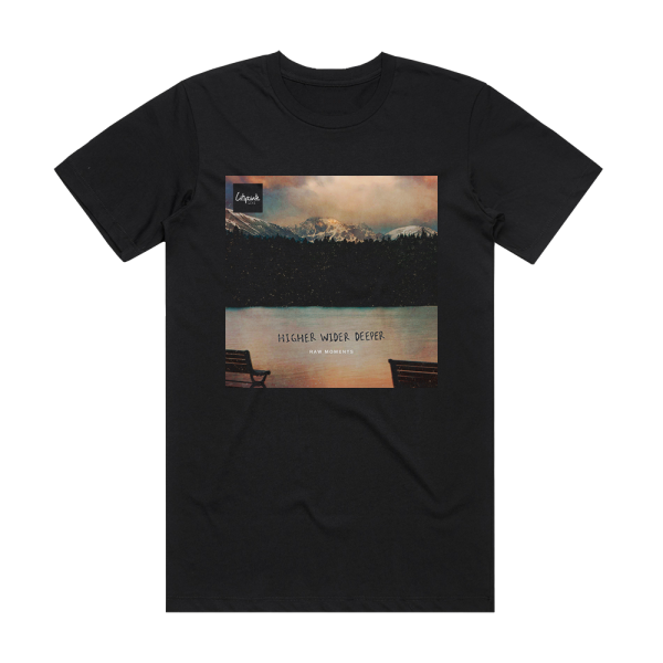 Citipointe Live Higher Wider Deeper Raw Moments Album Cover T-Shirt Black