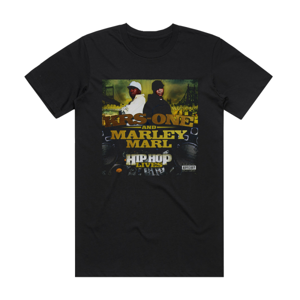 KRS‐One Hip Hop Lives Album Cover T-Shirt Black