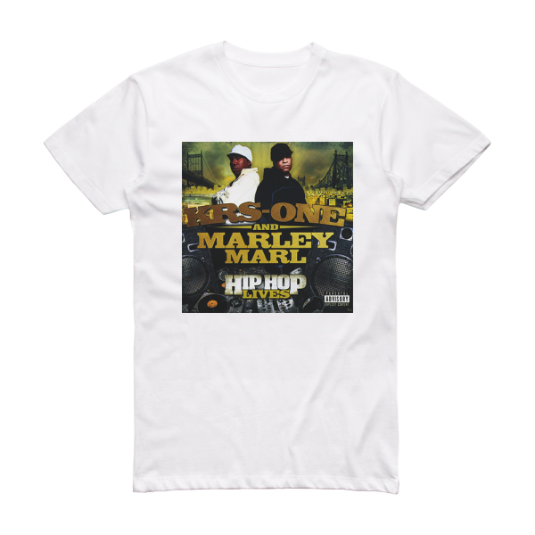 KRS‐One Hip Hop Lives Album Cover T-Shirt White