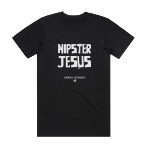 Kieran Leonard Hipster Jesus Album Cover T-Shirt Black