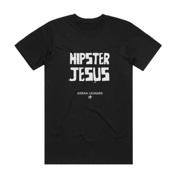 Kieran Leonard Hipster Jesus Album Cover T-Shirt Black