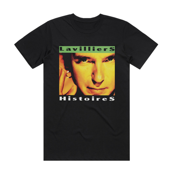 Bernard Lavilliers Histoires Album Cover T-Shirt Black