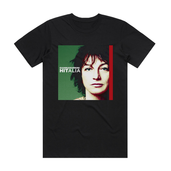 Gianna Nannini Hitalia Album Cover T-Shirt Black