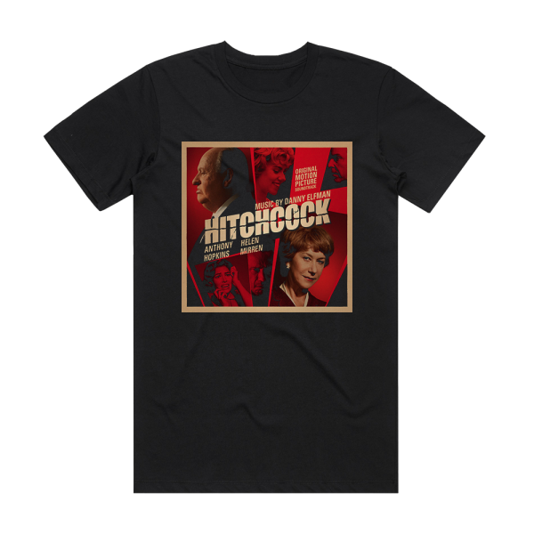 Danny Elfman Hitchcock Original Motion Picture Soundtrack Album Cover T-Shirt Black