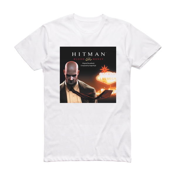 Jesper Kyd Hitman Blood Money 1 Album Cover T-Shirt White