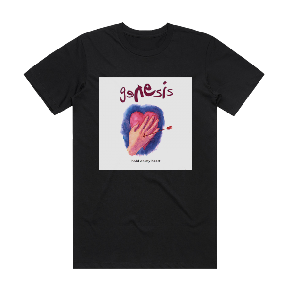 Genesis Hold On My Heart Album Cover T-Shirt Black