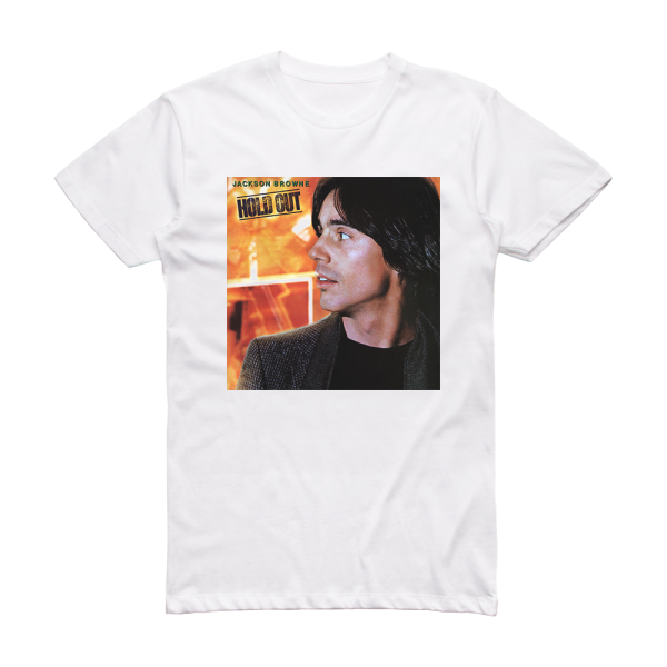 Jackson Browne Hold Out Album Cover T-Shirt White